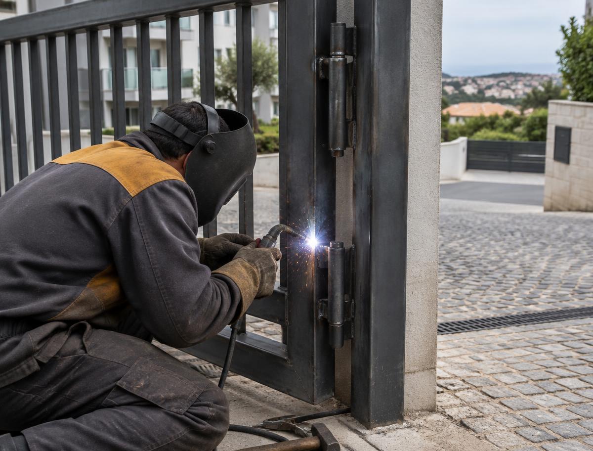 Soldadura de estrutura metálica